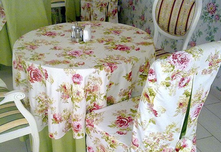 Kelengkapan Dapur DIY Provence Chair & Tablecloths