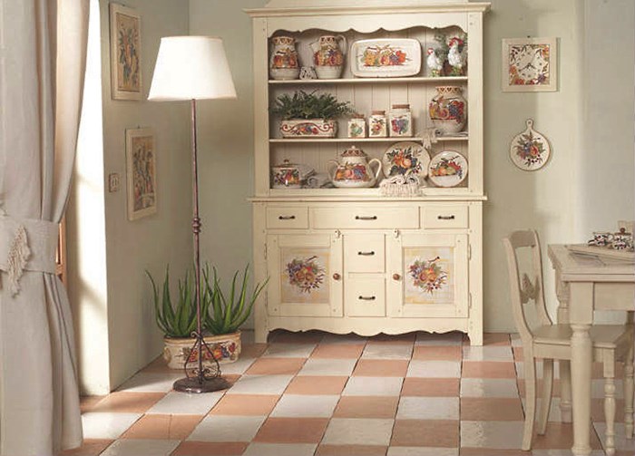 DIY køkkenudstyr Provence møbel decoupage