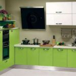modernas zaļas virtuves