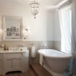Mūsdienu vannas istabas dizaina klasiskā dizaina stils