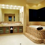 Moderna dizaina vannas istabas mozaīkas flīzes