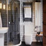 Moderní design koupelny se sprchovým koutem