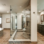 Contemporary bathroom design using artificial stone