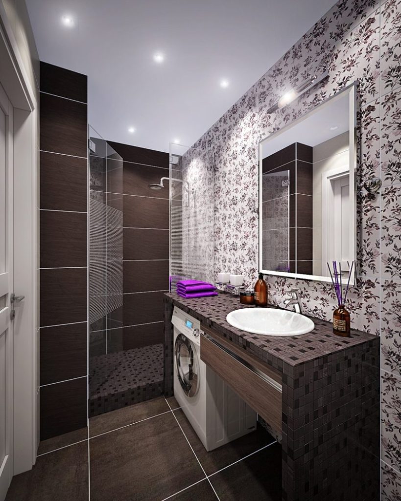 Modern bathroom design with a wide selection of materials