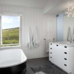 Moderna dizaina vannas istabas sienas paneļi