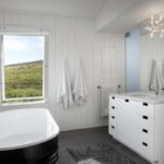 Modern design bathroom wall panels