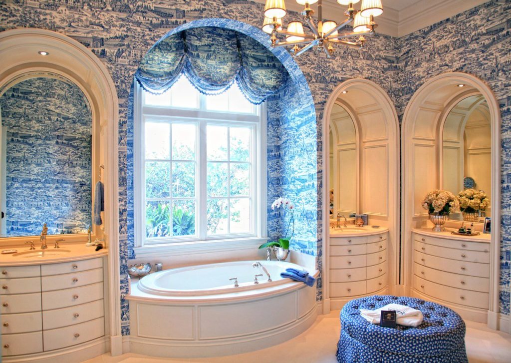 etniskā stila moderns vannas istabas dizains