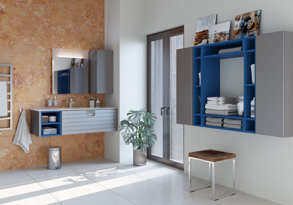 minimālisma moderns vannas istabas dizains