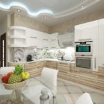 design de cozinha de luxo em cores brilhantes