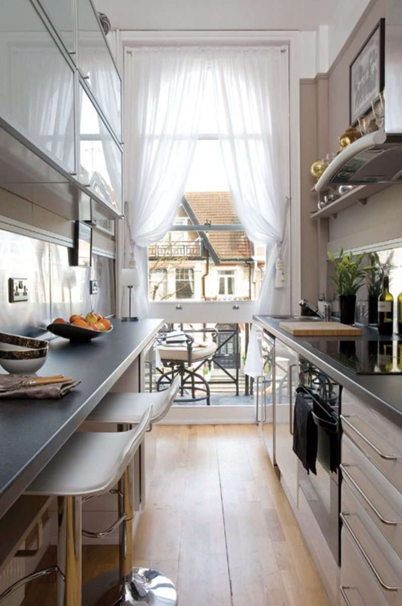 narrow kitchen decor ideas