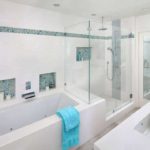 badkamer met douche design foto