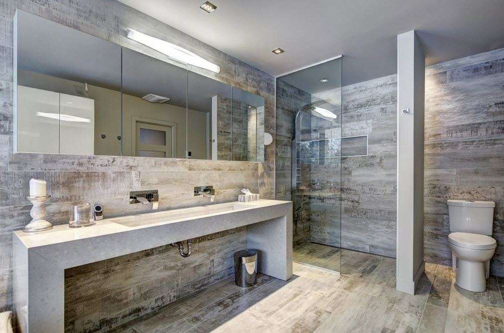 koupelna s designem myšlenky na sprchu