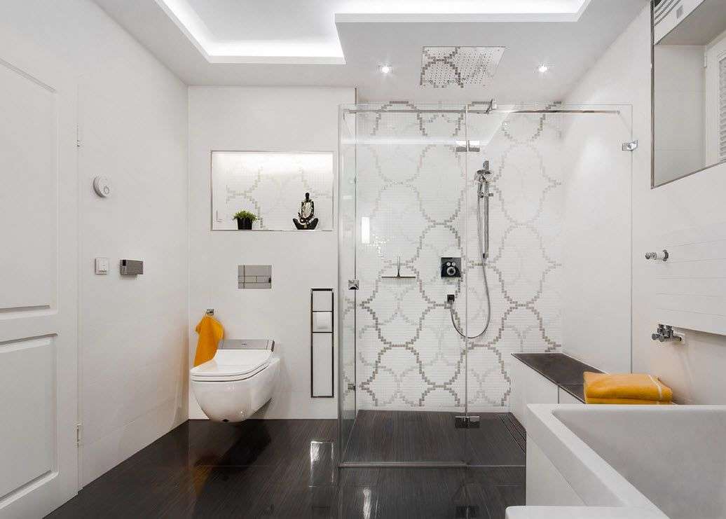kúpeľňa so sprchovacím kútom fotografie