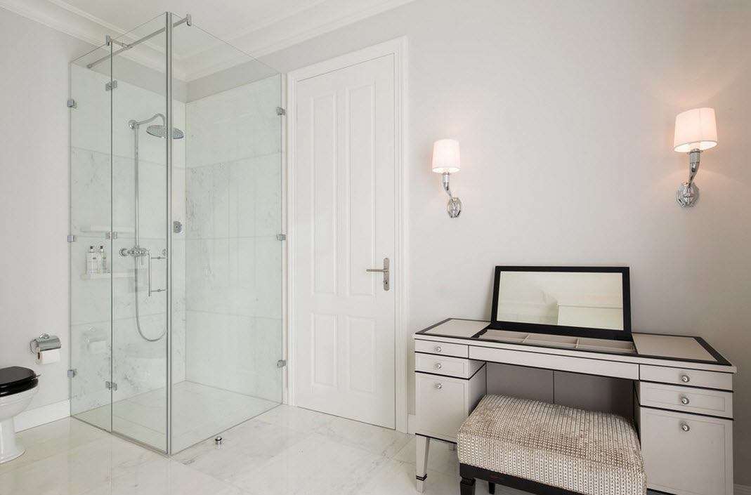bathroom with shower design photo