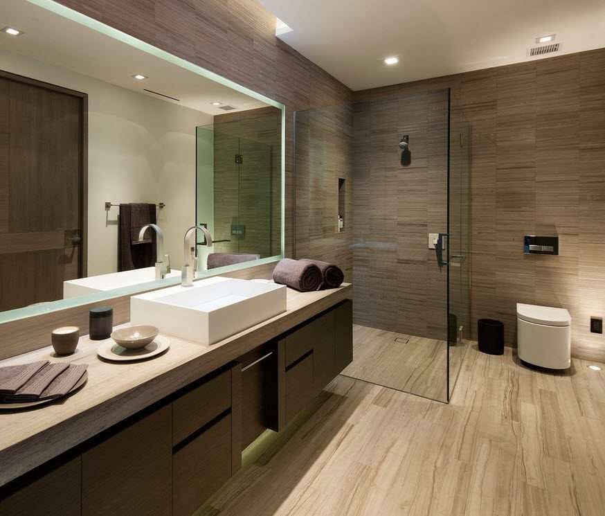 bathroom with shower photo design