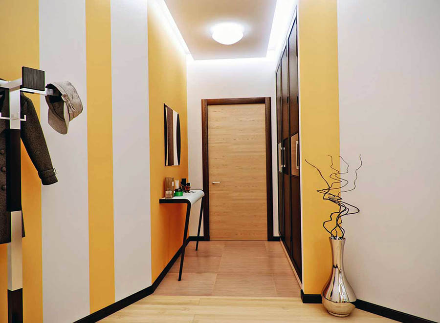 bright narrow corridor design