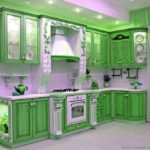idea reka bentuk dapur hijau