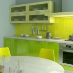ý tưởng trang trí nhà bếp xanh