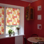 roller blinds in the kitchen