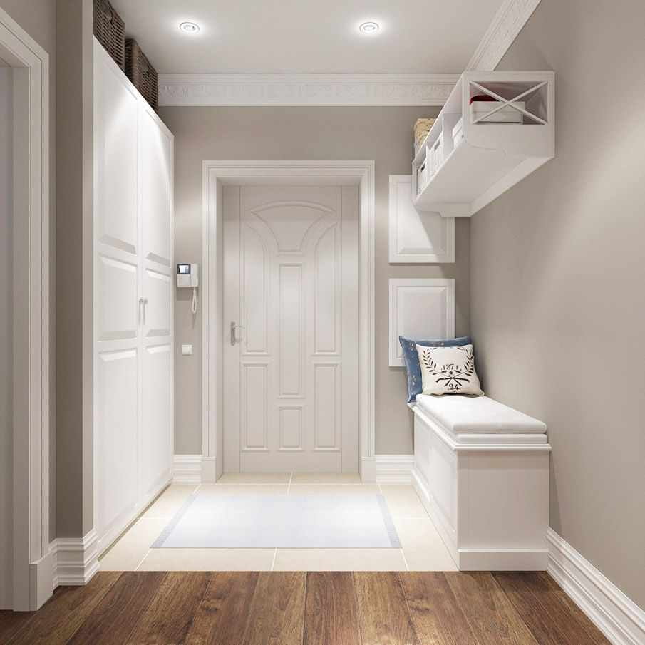 an example of a bright style hallway room