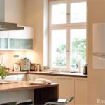 gražaus virtuvės dizaino su dujų katilo nuotrauka pavyzdys
