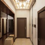exempel på en ovanlig design av en korridor på ett privat husfoto