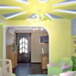 bērna istabas fotoattēla gaismas dekoru variants