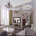 idea of ​​bright design provence in the living room photo