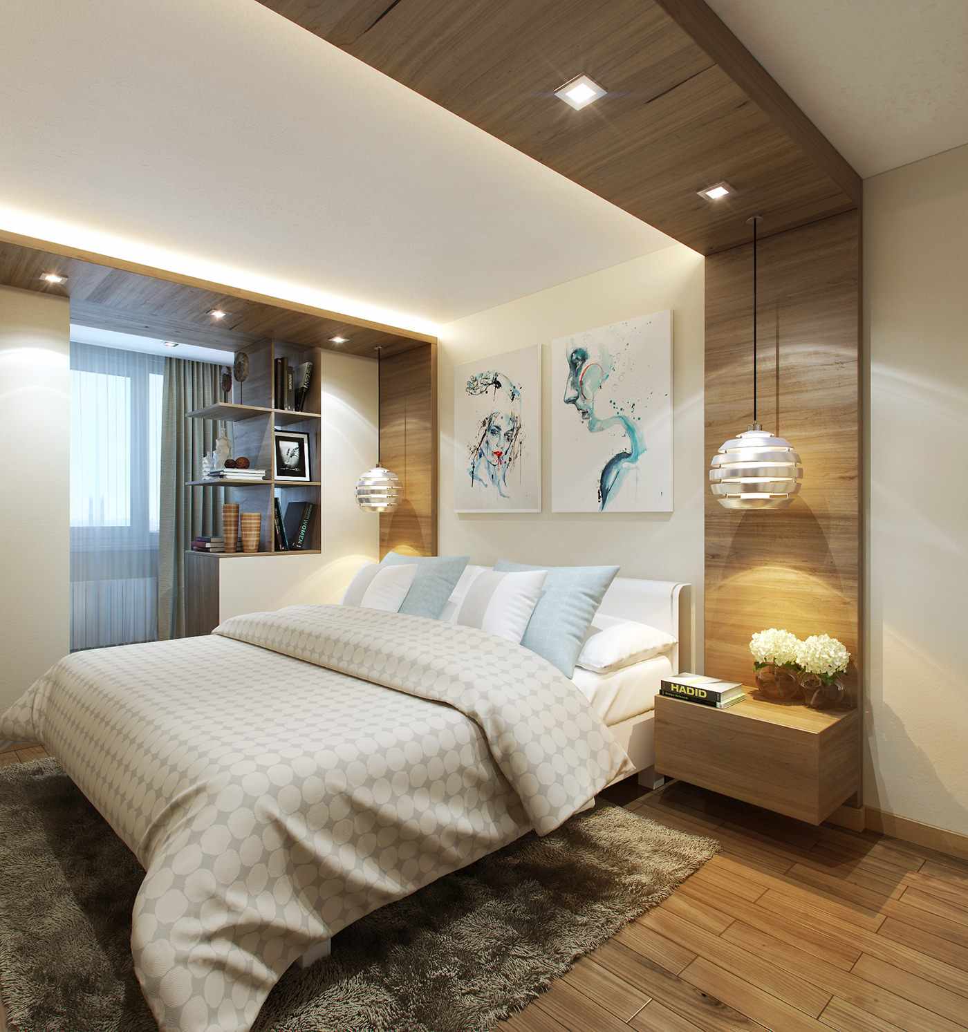 Un exemplu de decor ușor pentru dormitor