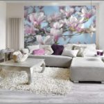 variant krásnej tapety dekor pre obývaciu izbu fotografie