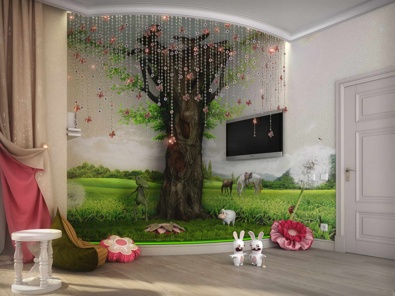 variant of unusual bedroom decor for a girl