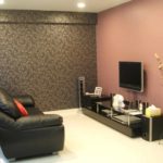 the idea of ​​a beautiful style of wallpaper for the living room picture