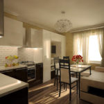living bucătărie 15 m2 design interior