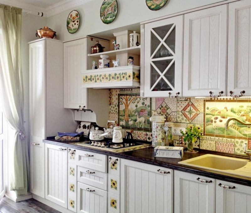 Küche mit Dekor Foto Interieur