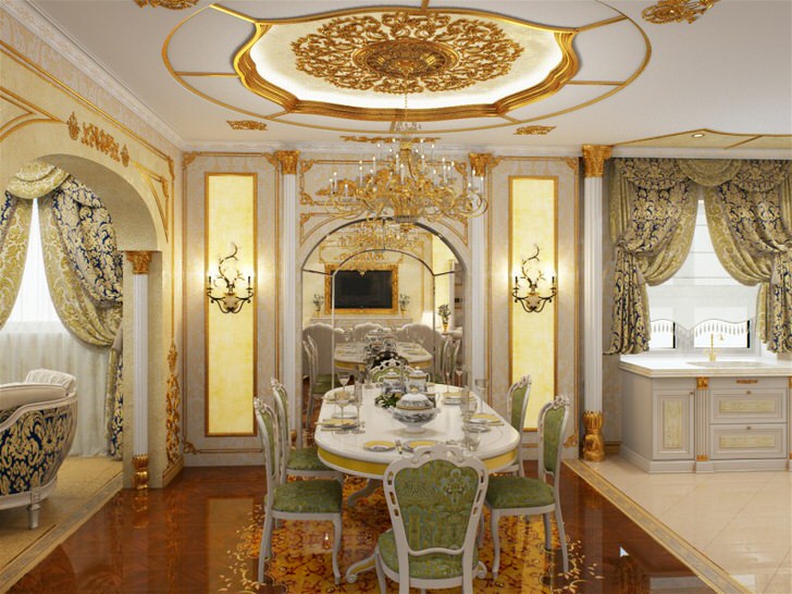baroque style kitchen