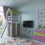 idea of ​​an unusual style of a child’s room photo