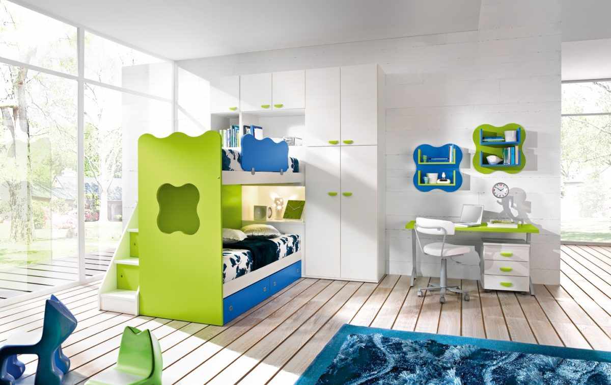 variant of the beautiful interior of the children's room