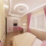 idea of ​​light bedroom design for a girl picture