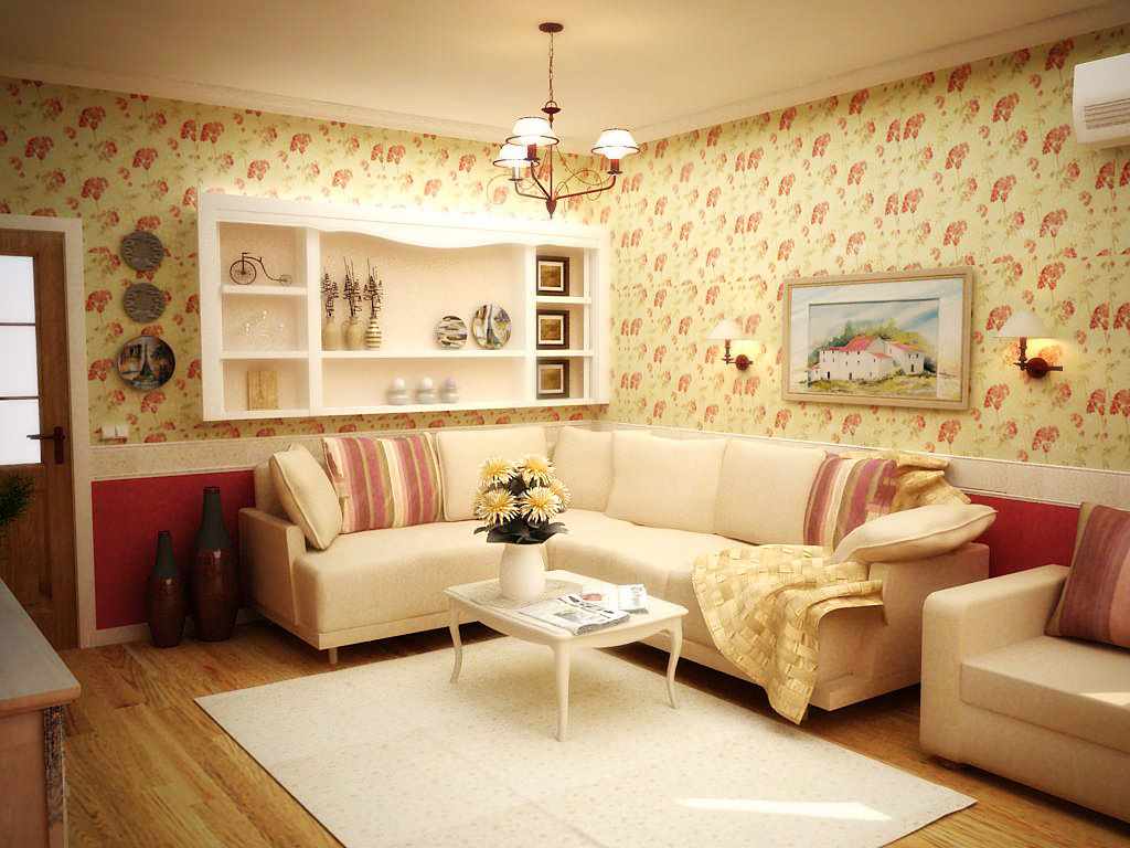 beautiful provence design idea in living room