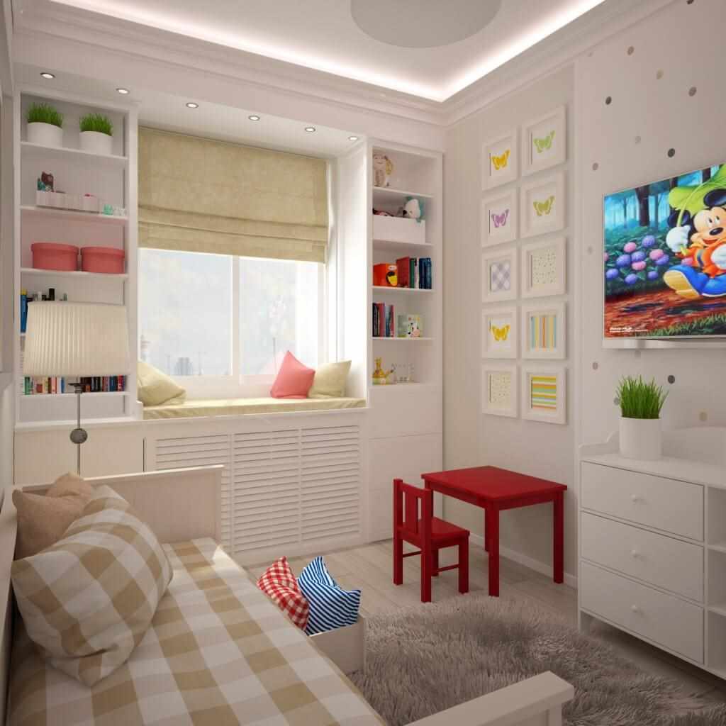 variant of a bright bedroom style for a girl