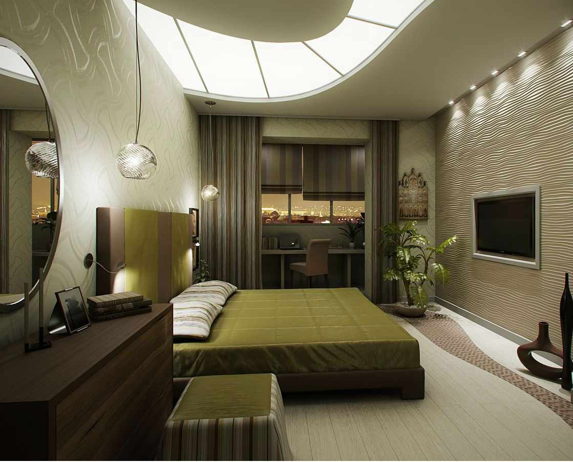 opcija gaiša stila šaura guļamistaba
