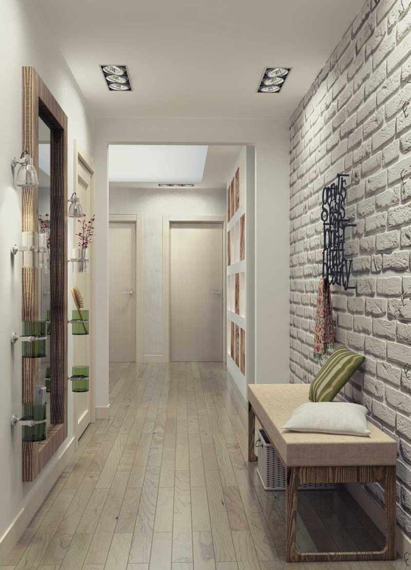 version of the unusual style of the hallway