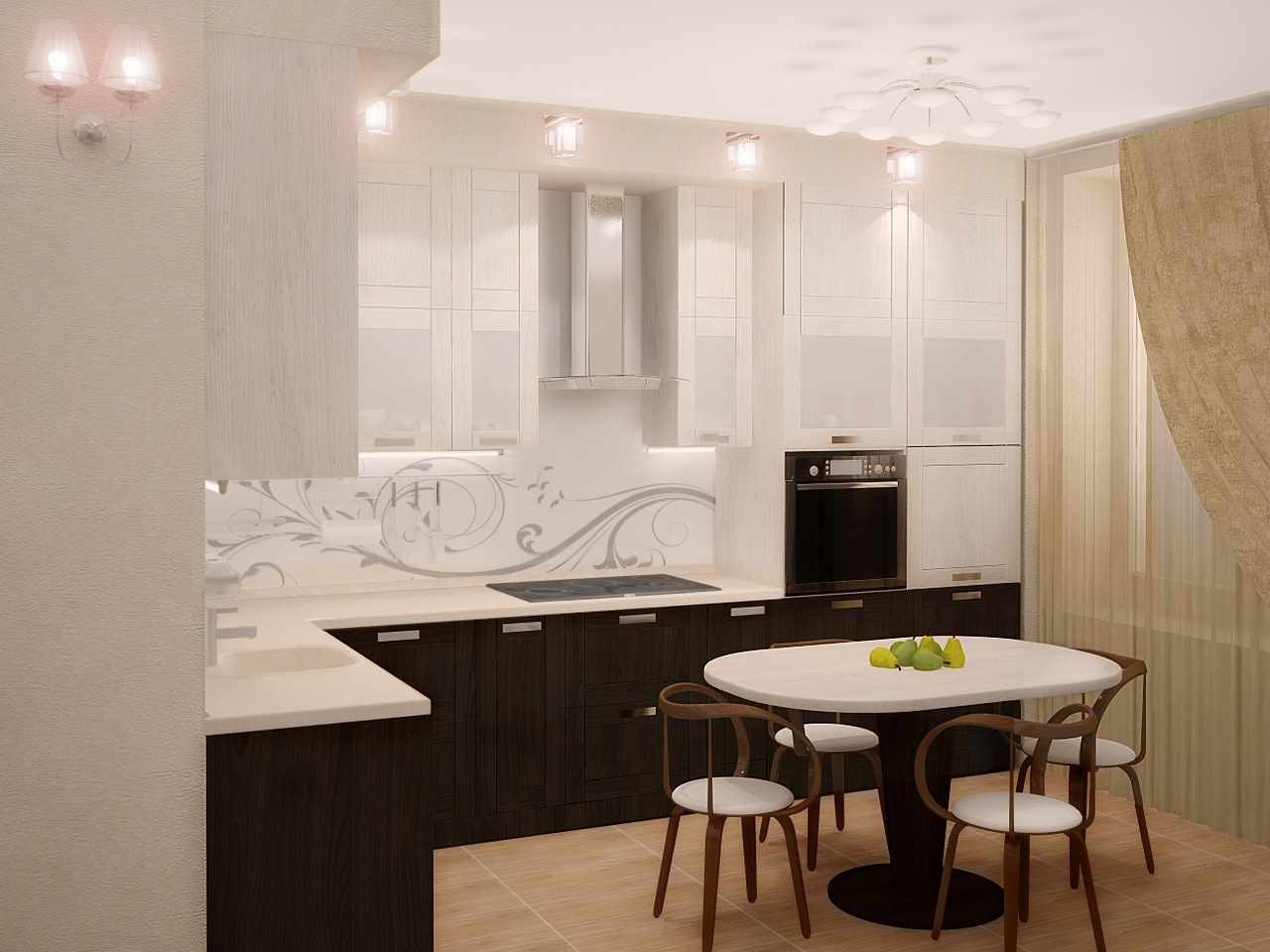 An example of a bright kitchen interior