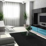 the idea of ​​an unusual style of wallpaper for the living room picture
