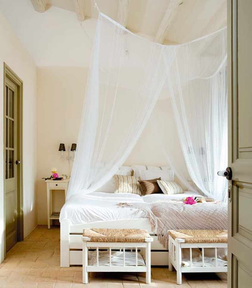 ideja svijetlog stila spavaće sobe