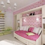 variant of a bright bedroom interior for a girl picture