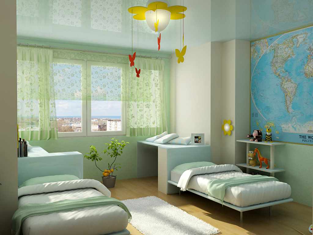 egy szép dekoráció elképzelése egy gyermek szobájához