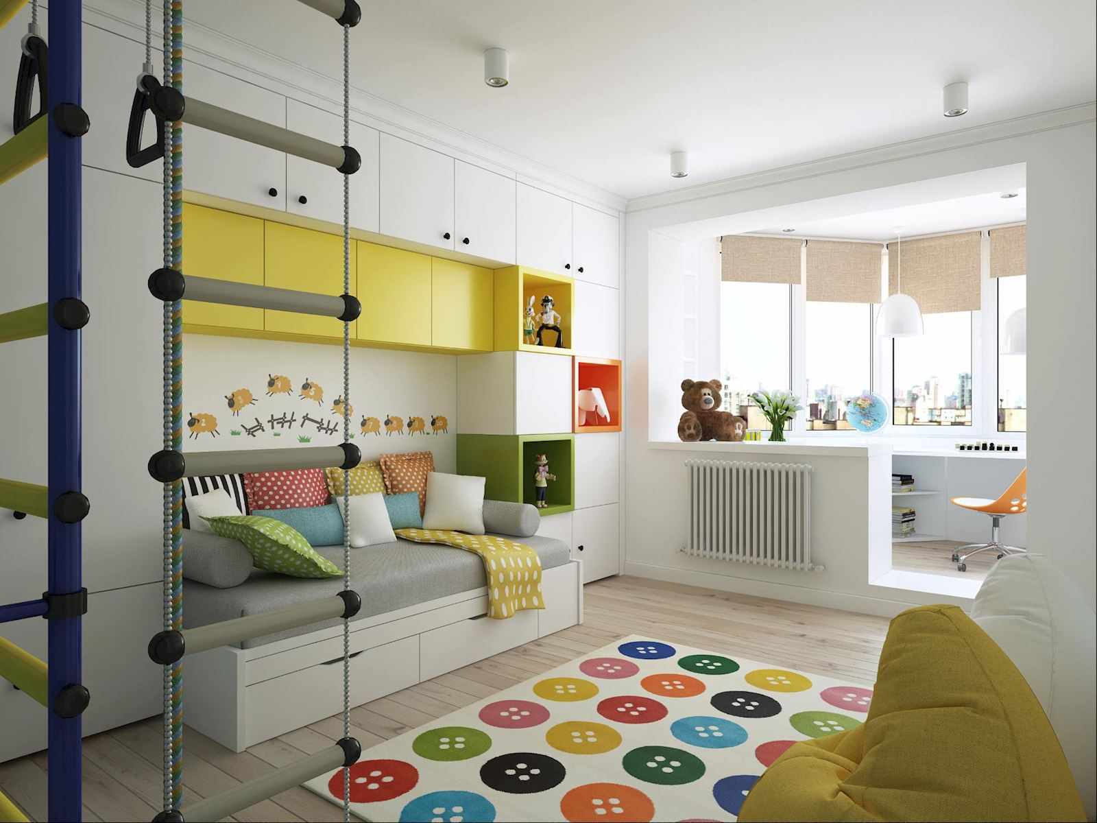 version of the unusual design of the children's room