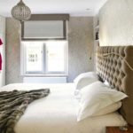 Ett exempel på en ljus stil med ett sovrum på 15 kvm
