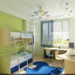 biến thể của nội thất khác thường của hình ảnh phòng trẻ em